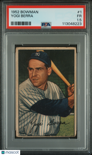 1952 Bowman Yogi Berra #1 PSA 1.5