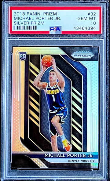 Michael Porter Jr. RC Silver Prizm PSA 10