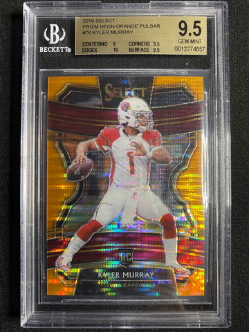2019 Panini Kyler Murray Rookie Select Prizm Neon Orange Pulsar /11 BGS 9.5 RC SP