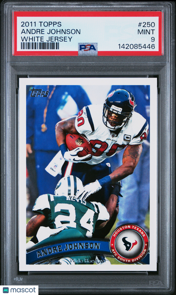 2011 Topps Andre Johnson #250 White Jersey PSA 9