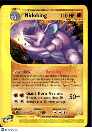 Nidoking 2002 Expedition Base Set Holo Rare #24/147