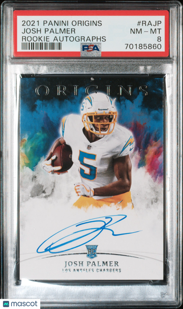 2021 Origins Rookie Autographs Josh Palmer #RAJP PSA 8