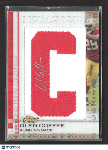2009 Topps Finest Glen Coffee #112 Refractor /1 Patch