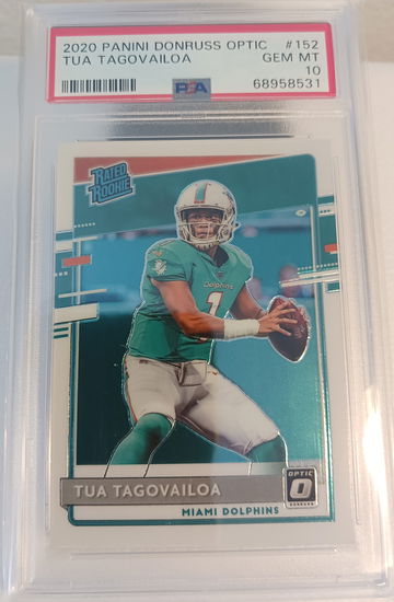 2020 Panini Donruss Optic #152 Tua Tagovailoa PSA 10