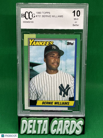 1990 Topps Bernie Williams #701 BCCG 10