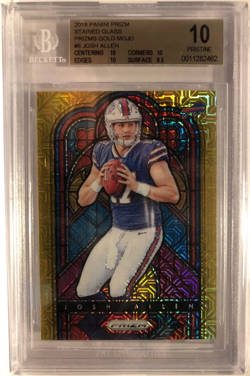 2018 Prizm Josh Allen Stained Glass Gold Mojo 