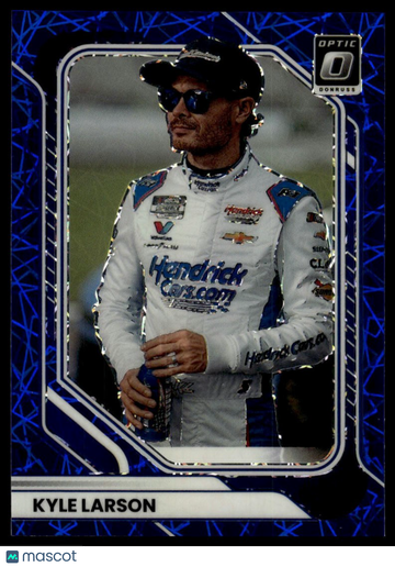 2026 Donruss Kyle Larson #18 Optic Blue Velocity