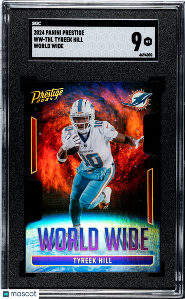 2024 Panini Prestige Tyreek Hill #WW-THL World Wide SGC 9