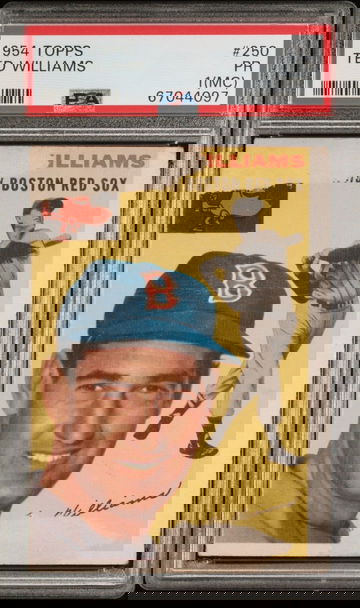 1954 Topps Ted Williams #250 PSA 1(MC) PR HOF!