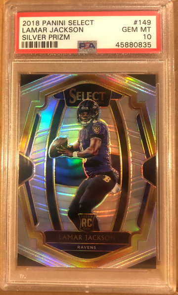 2018 Select Lamar Jackson Silver