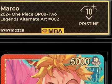 2024 One Piece OP08-Two Legends Marco #002 Alternate Art MBA 10