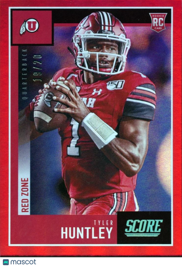 2020 Score Tyler Huntley #370 Rookie