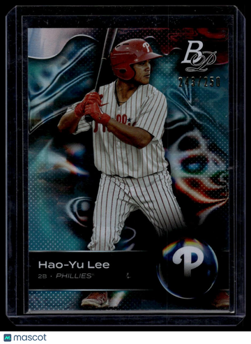 2023 Bowman Platinum Hao-Yu Lee #TOP-48 Top Prospects Aqua Ice Foil SN
