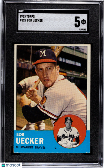 1963 Topps Bob Uecker #126 SGC 5