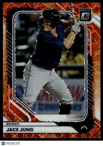 2026 Donruss Jace Jung #40 Optic Orange Velocity
