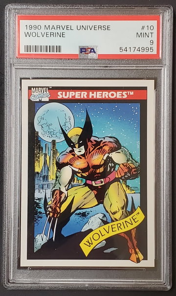 Wolverine 1990 Impel Skybox Marvel Universe #10 PSA 9 Mint