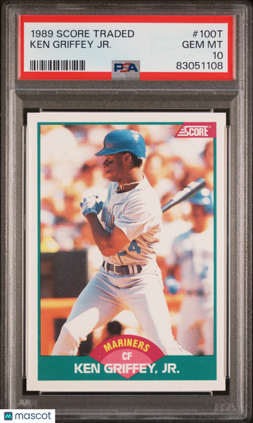 1989 Score Traded Ken Griffey JR. #100T PSA 10