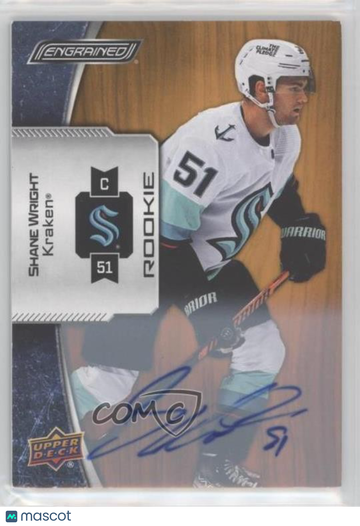2023-24 Upper Deck Engrained - [Base] - Autographs Shane Wright #177 Autographs Rookie