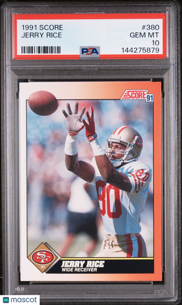 1991 Score Jerry Rice #380 PSA 10