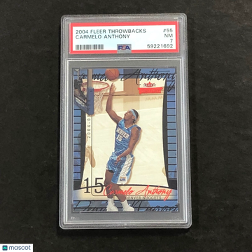2004 Fleer Throwbacks Carmelo Anthony #55 PSA 7