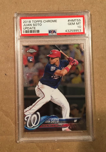 Juan Soto Topps Chrome Update Rookie PSA 10