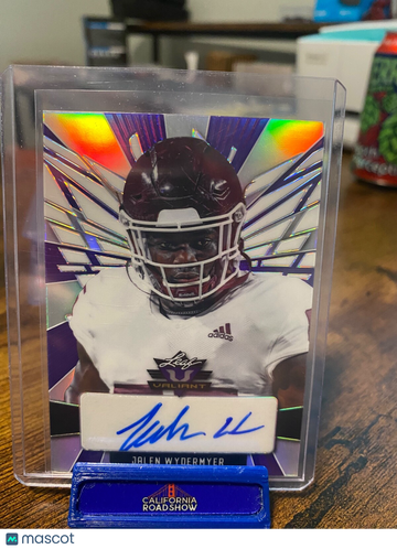 2022 Leaf Valiant Jalen Wydermyer #PA-JW1 Purple Rookie Leaf