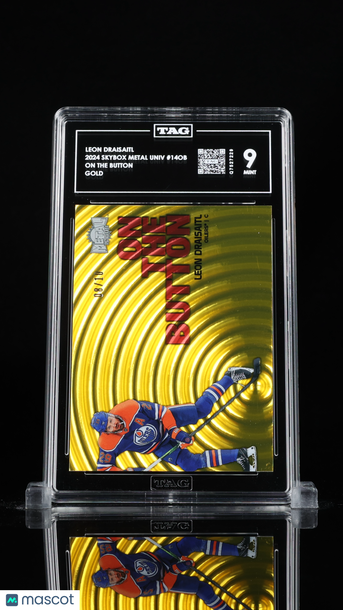 2024 SkyBox Metal Universe Leon Draisaitl #14OB Gold /10 TAG 9