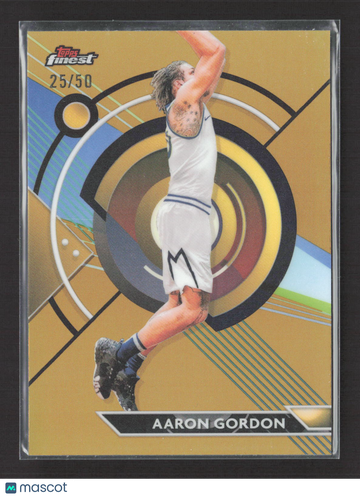 2024 Topps Finest Aaron Gordon #13 Gold Refractor 25/50