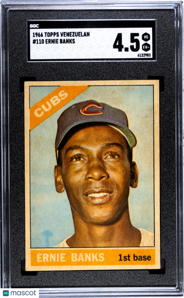 1966 Topps Venezuelan Ernie Banks #110 SGC 4.5