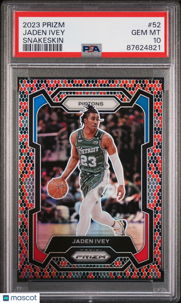 2023 Panini Prizm Jaden Ivey #52 Snakeskin PSA 10