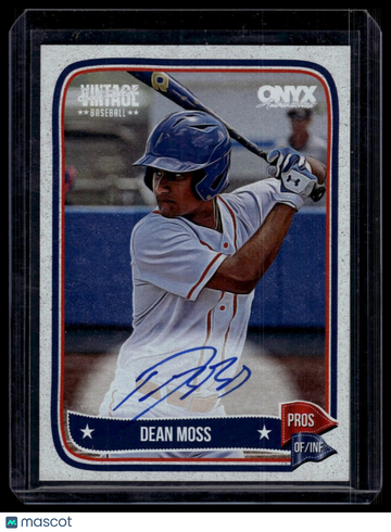 2024 Onyx Vintage Extended Dean Moss #VADEMO Autographs AU