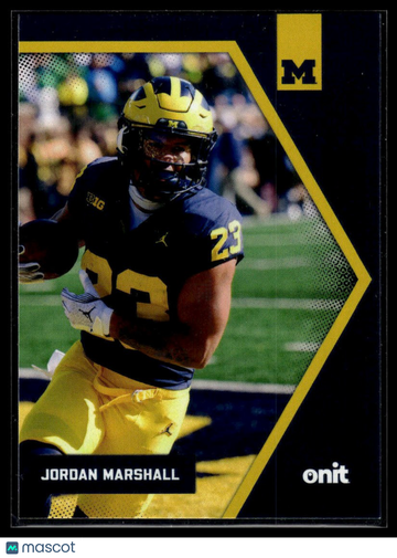 2025 ONIT Athlete Michigan Wolverines Jordan Marshall #B-49