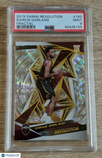 2019 Panini Revolution Darius Garland #150 Rookie Fractal PSA 9