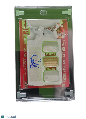 2016 Panini Pantheon Baseball The Great Entertainers Juan Gonzalez #TGE-JG /199 Triple Relic Memorabilia