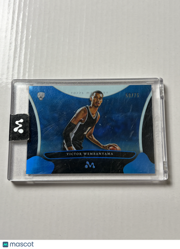 2023-24 Topps Mercury Victor Wembanyama #18 Blue 50/75 Rookie RC SSP San Antonio Spurs Near Mint