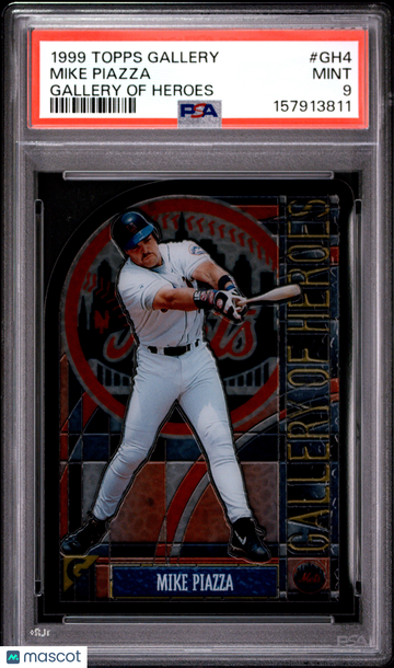 1999 Topps Gallery Gallery Of Heroes Mike Piazza #GH4 PSA 9