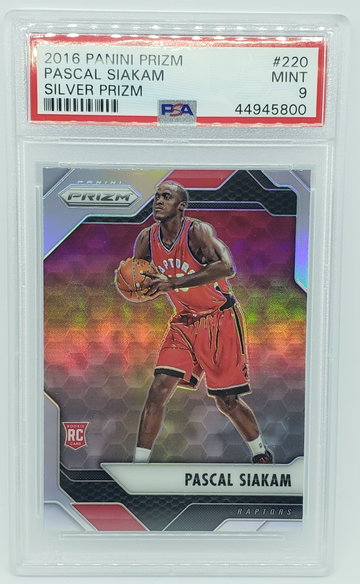 2016-17 Prizm Pascal Siakam Silver Prizm PSA 9 Mint