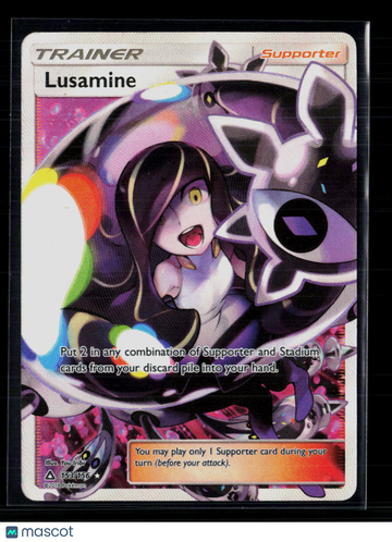 2018 Ultra Prism Lusamine Holo Rare SR FA #153/156