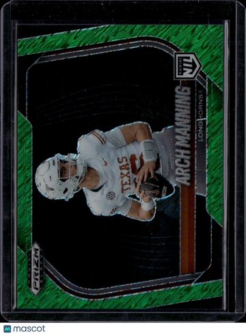 2026 Panini Prizm Black Arch Manning #197 Green 1/7