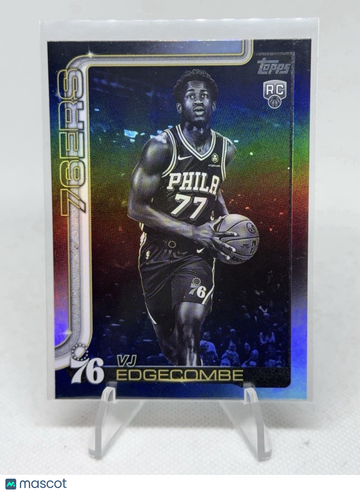 2025-26 Topps Vj Edgecombe #203 Blackout Parallel/Variety Rookie Base Set