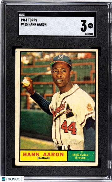 1961 Topps Hank Aaron #415 SGC 3