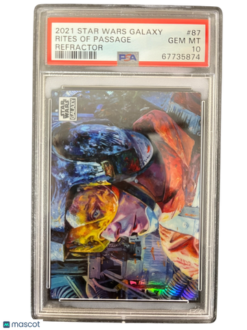 2021 Topps Chrome Star Wars Galaxy Rites Of Passage #87 PSA 10