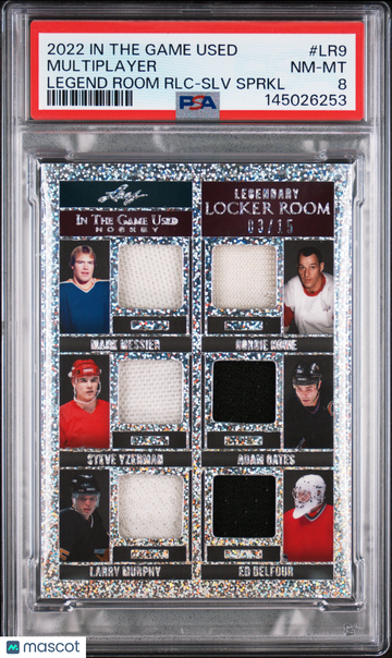 2022 Leaf In The Game Used Legendary Locker Room Relics Steve Yzerman Ed Belfour Mark Messier Adam Oates Gordie Howe #LR