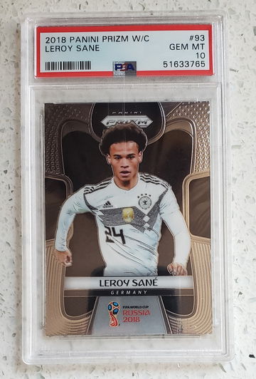 2018 Panini Prizm World Cup Leroy Sane PSA 10