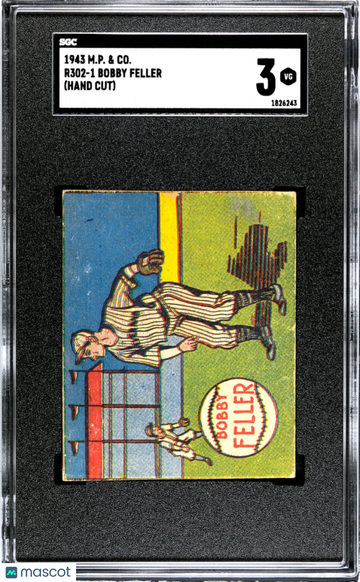 1943 M.P. & Co. (R302-1) Bobby Feller SGC 3
