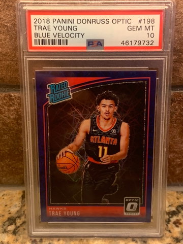 2018 Optic Trae Young Blue Velocity Low Pop