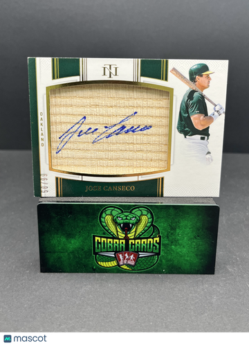 2025 Panini National Treasures Legendary Jumbo Signatures Jose Canseco #LJ-JCS /99 Bat Relic