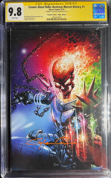 Cosmic Ghost Rider Destroys Marvel History #1 CGC 9.8 Signature Series signed by Clayton Crain