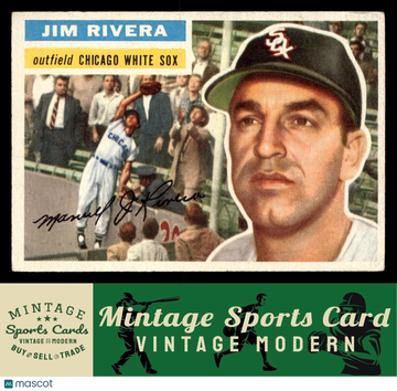 1956 Topps Jim Rivera #70 White Back