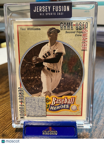 2021 Jersey Fusion Ted Williams #32 Game Used Swatch Topps